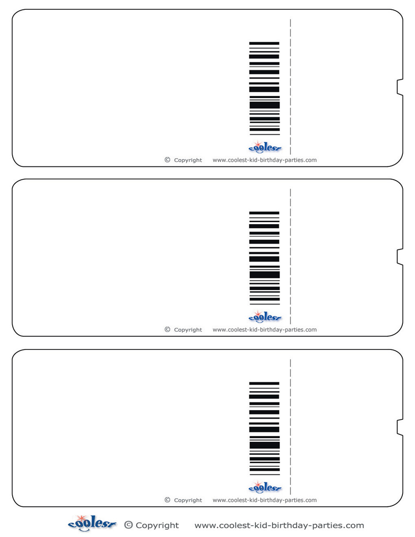 Blank Printable Airplane Boarding Pass Invitations Coolest Free ...