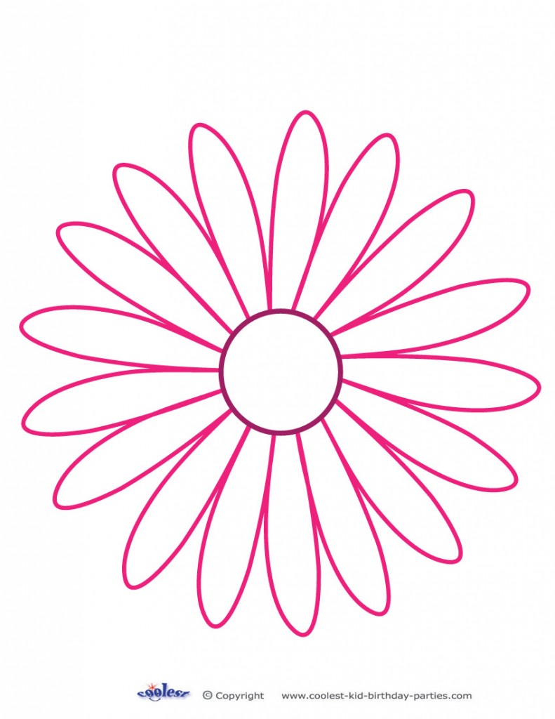 Printable Pink Flower Decoration Coolest Free Printables