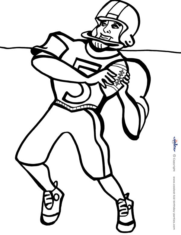 Printable Football Coloring Page 2 - Coolest Free Printables