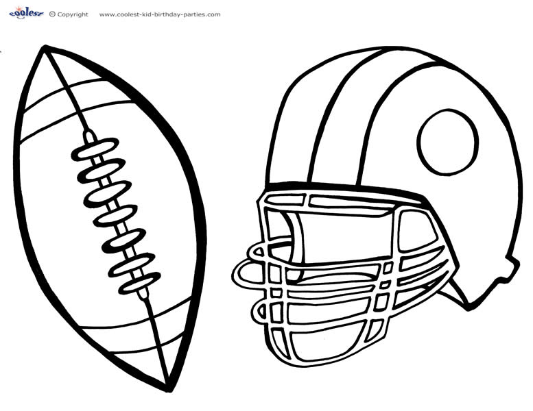 Printable Football Coloring Page 5 - Coolest Free Printables
