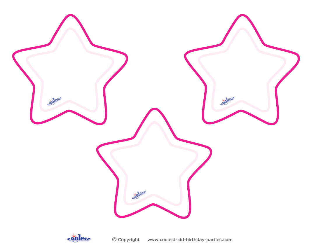 rounded star template