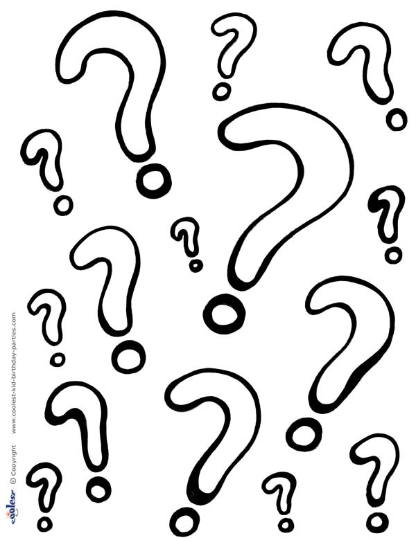 Printable Question Marks Coloring Page Coolest Free Printables