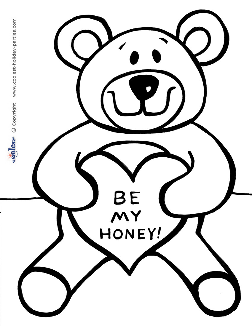Printable Loveable Teddy Bear Coloring Page Coolest Free