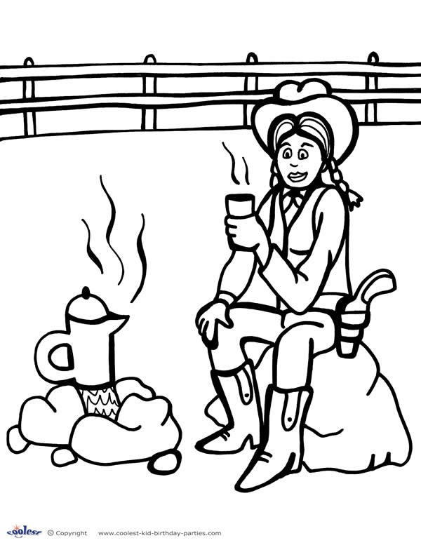 Western Coloring Pages Printable