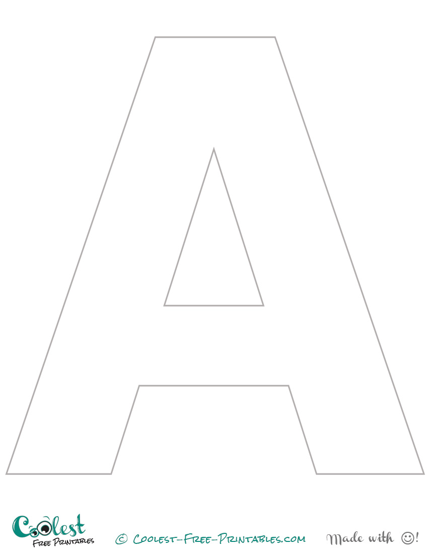 Printable Stencil Letters The Letter A 