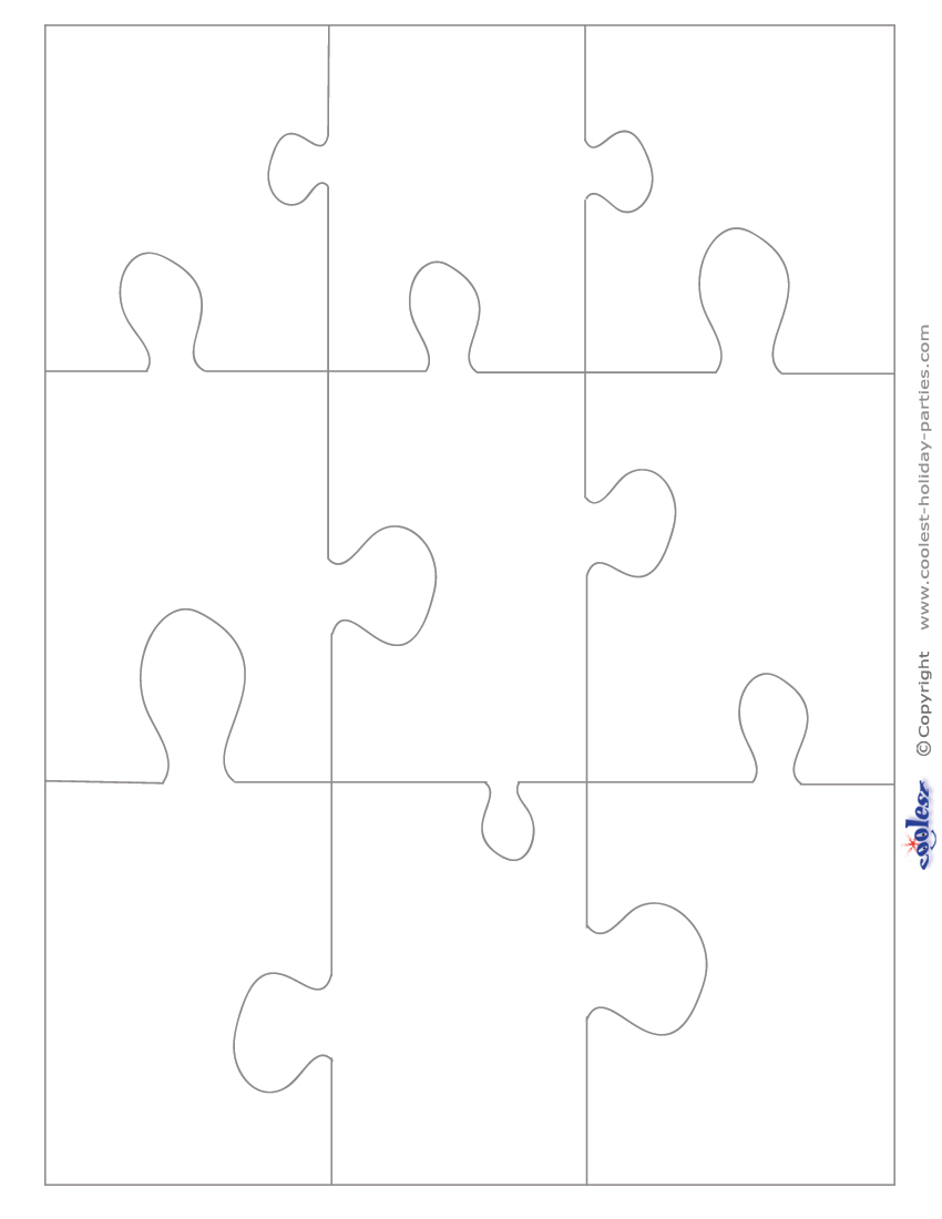 Blank Puzzle Piece  Blank puzzle pieces, Puzzle pieces, Puzzle piece  template