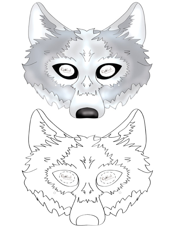 Printable Wolf Mask - Coolest Free Printables