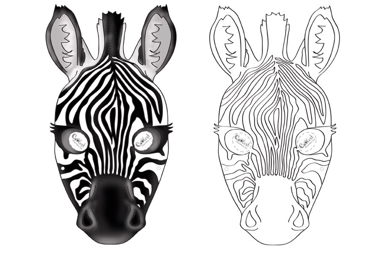 sidde Rig mand Forhandle Printable Zebra Mask - Coolest Free Printables